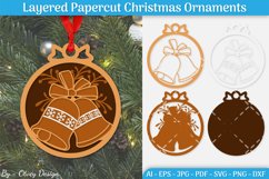 Christmas Multilayered Ornaments SVG Product Image 1