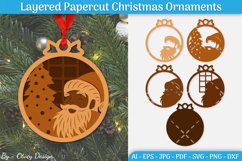 Christmas Multilayered Ornaments SVG Product Image 1