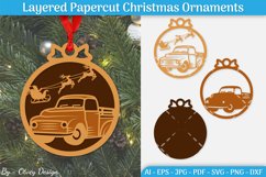 Christmas Multilayered Ornaments SVG Product Image 1