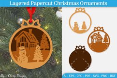 Christmas Multilayered Ornaments SVG Product Image 1