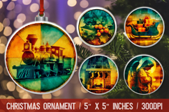 Christmas Ornament Round PNG Product Image 1