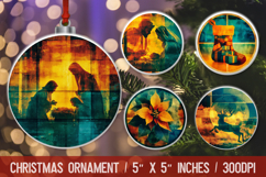 Christmas Ornament Round PNG Product Image 1