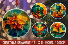 Christmas Ornament Round PNG Product Image 1