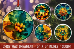 Christmas Ornament Round PNG Product Image 1