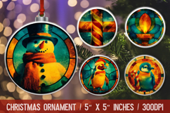 Christmas Ornament Round PNG Product Image 1