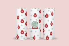 christmas ornament skinny tumbler sublimation wrap with high resolution 300 DPI and transparant background perfect for 20oz and 30oz skinny tumbler