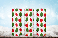 christmas ornament skinny tumbler sublimation wrap with high resolution and transparant background are for 20oz and 30oz skinny tumbler