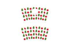 christmas ornament starbucks 16oz hot cup tumbler wrap svg presized template for tumbler grande suitable for cricut and silhouette