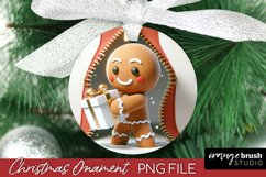 Christmas Ornament Sublimation 3D Gingerbread Man Ornament