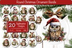 The Round Christmas ornament sublimation Bundle contains 20 designs with a cute Watercolor Christmas Baby Animals PNG. cute Christmas Sublimation Round Ornament! Adorable Animals, vibrant colors, and lasting memories. 
