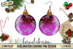 Christmas Ornament, ornament sublimation, snowflake ornament, sublimation ornament, earring sublimation, ornament earring