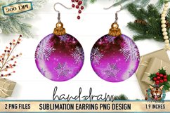 Christmas Ornament, ornament sublimation, snowflake ornament, sublimation ornament, earring sublimation, ornament earring