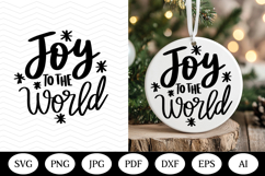 Christmas Ornament SVG Design, christmas round illustration Product Image 1