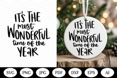 Christmas Ornaments SVG Bundle, christmas round illustration Product Image 7