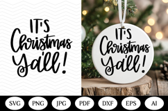Christmas Ornaments SVG Bundle, christmas round illustration Product Image 2
