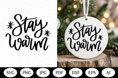 Christmas Ornament SVG Design, christmas round illustration Product Image 1