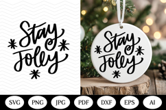 Christmas Ornaments SVG Bundle, christmas round illustration Product Image 7
