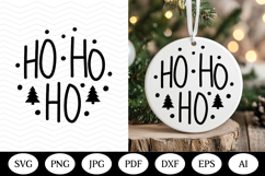Christmas Ornament SVG Design, christmas round illustration Product Image 1