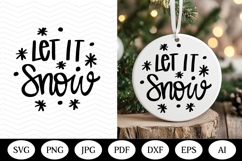 Christmas Ornaments SVG Bundle, christmas round illustration Product Image 10