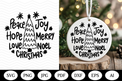 Christmas Ornaments SVG Bundle, christmas round illustration Product Image 5