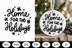 Christmas Ornaments SVG Bundle, christmas round illustration Product Image 6