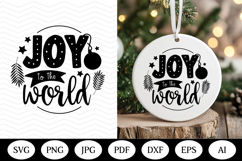 Christmas Ornament SVG Design, christmas round illustration Product Image 1