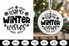Christmas Ornaments SVG Bundle, christmas round illustration Product Image 2