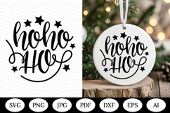Christmas Ornament SVG Design, christmas round illustration Product Image 1