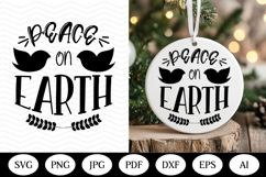 Christmas Ornaments SVG Bundle, christmas round illustration Product Image 6