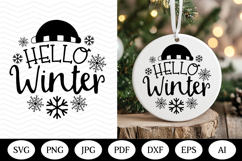 Christmas Ornaments SVG Bundle, christmas round illustration Product Image 11