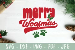 Merry Woofmas - Funny Dog Ornament Christmas SVG Product Image 2