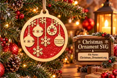 Christmas Ornament SVG Product Image 1
