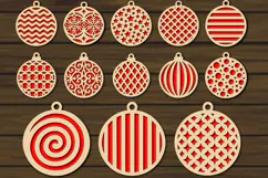 Christmas Ornament SVG Laser Cut, Holiday Decor Design Product Image 2