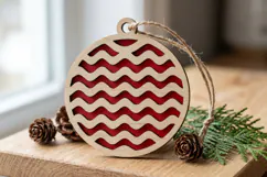 Christmas Ornament SVG Laser Cut, Holiday Decor Design Product Image 8