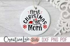 My First Christmas SVG, Family Christmas SVG, DXF, PNG Files Product Image 2