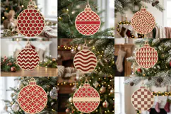 Christmas Bauble SVG Laser Cut Design, Holiday Ornament Product Image 2