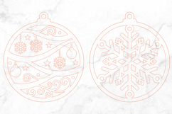 Christmas Ornament SVG Laser Cut Product Image 2