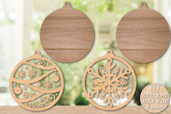 Christmas Ornament SVG Laser Cut Product Image 3