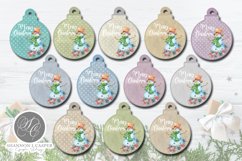 Christmas Ornament Tags | Snowman Print and Cut Bundle Product Image 3