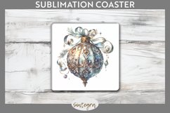Christmas Ornament v2 Square Coaster Sublimation Product Image 1