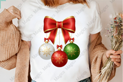 Christmas Ornament With Bow Png Product Image 3