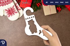 Polar Bear Christmas Ornaments Sock Blocker Papercut Product Image 1