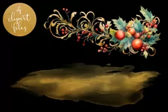 Yule Midwinter Fest Clipart - 4 PNG Files Product Image 3