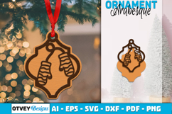 Christmas Ornaments Arabesque lasercut Product Image 1