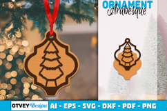 Christmas Ornaments Arabesque lasercut Product Image 1