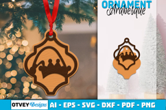 Christmas Ornaments Arabesque lasercut Product Image 1