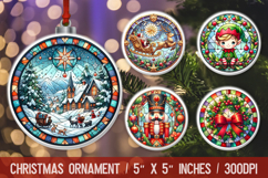 Christmas Ornaments Round Sublimation Bundle Product Image 2