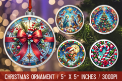 Christmas Ornaments Round Sublimation Bundle Product Image 6