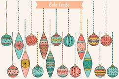 Christmas Ornaments Color | Hand Drawn Tree Ball Decorations Product Image 7