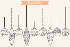 Christmas Ornaments | Hand Drawn Tree Balls Decorations Product Image 2